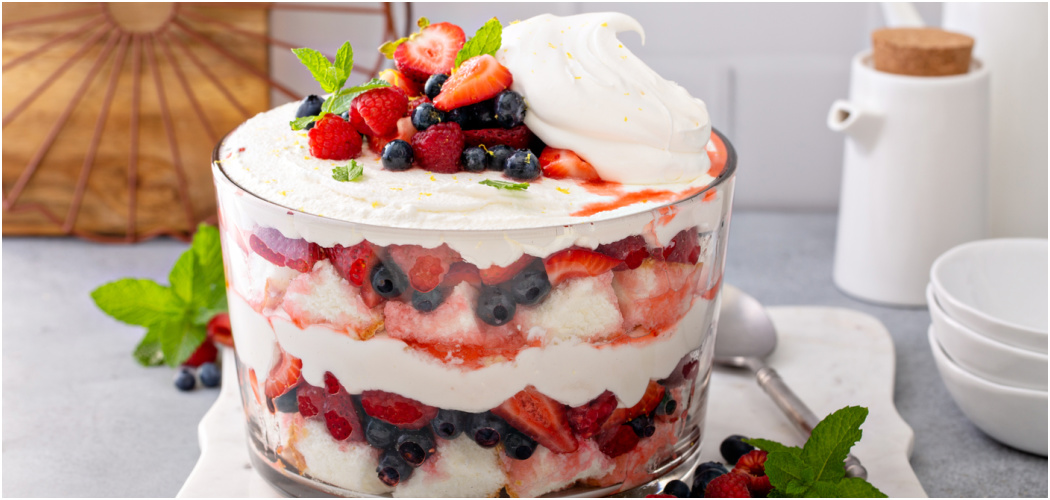 Red, White, and Berry Trifle