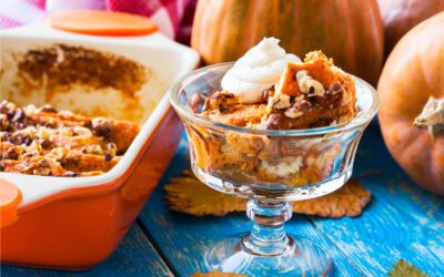 Pumpkin Praline Bread Pudding