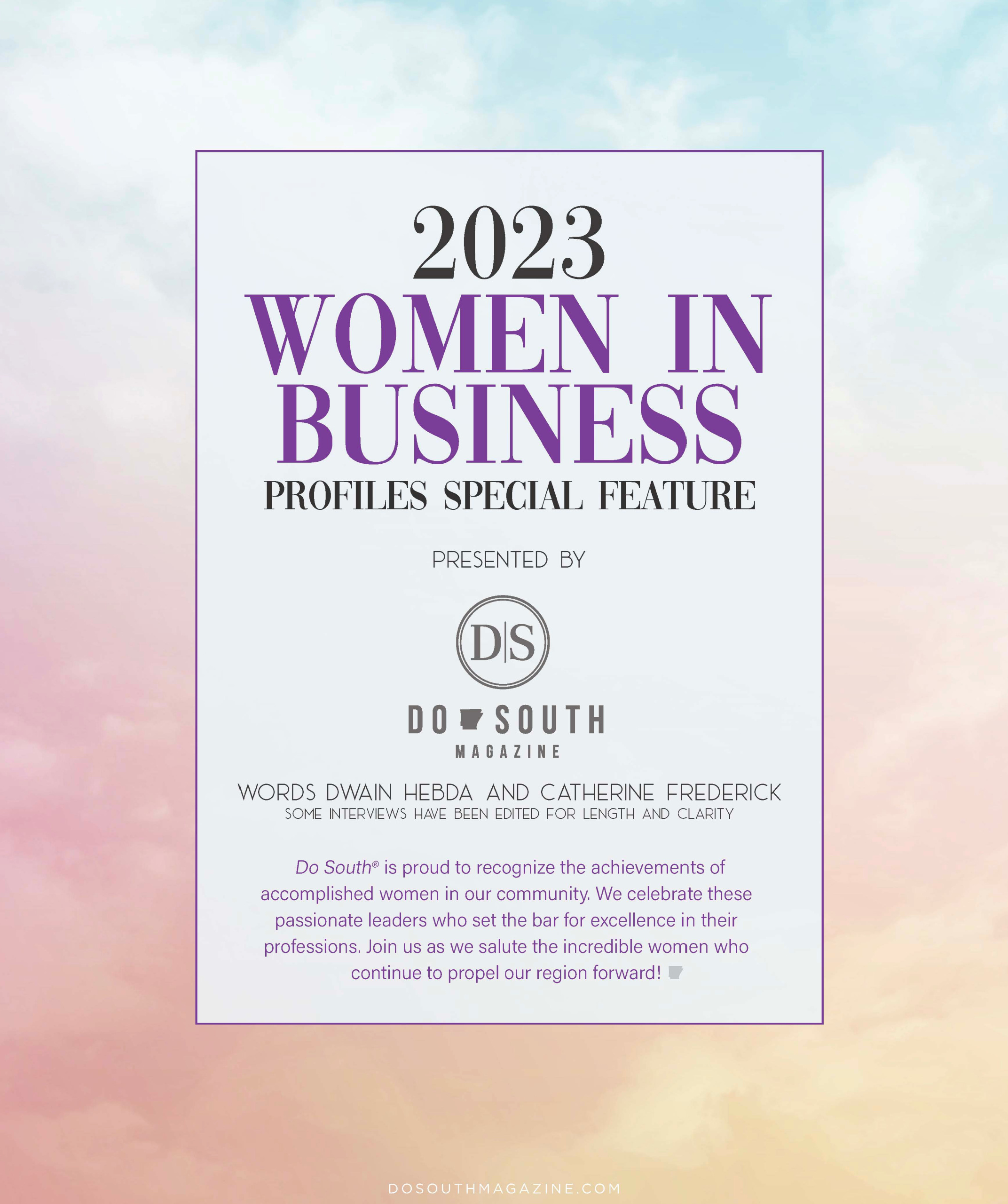 WOMEN IN BUSINESS MARCH 2023
