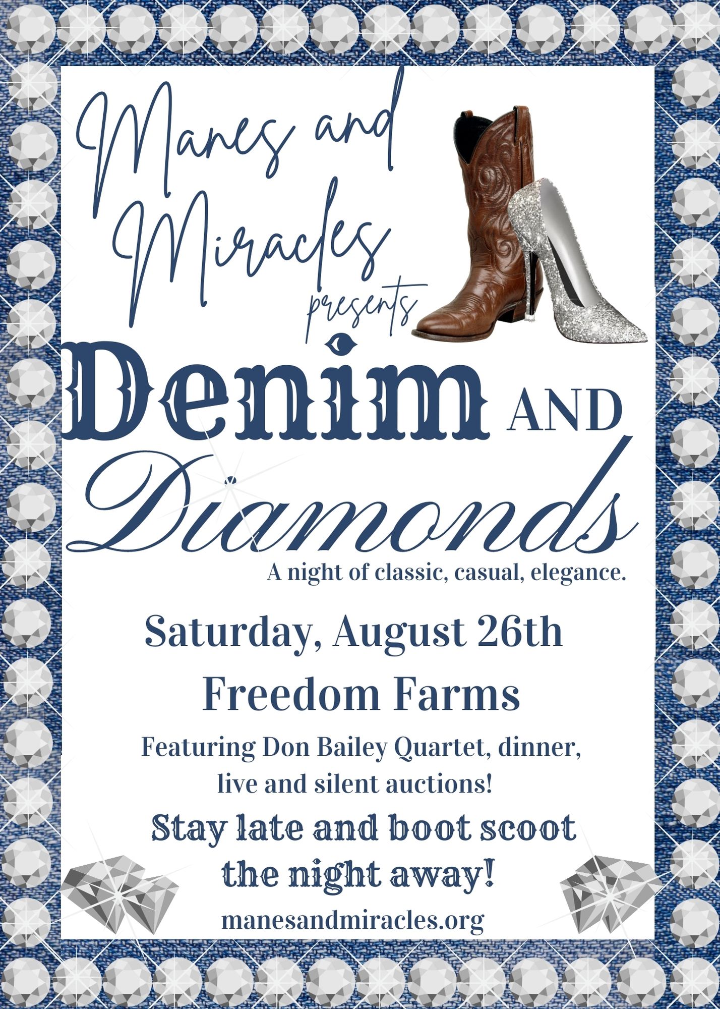 Manes and Miracles to Host Denim and Diamonds