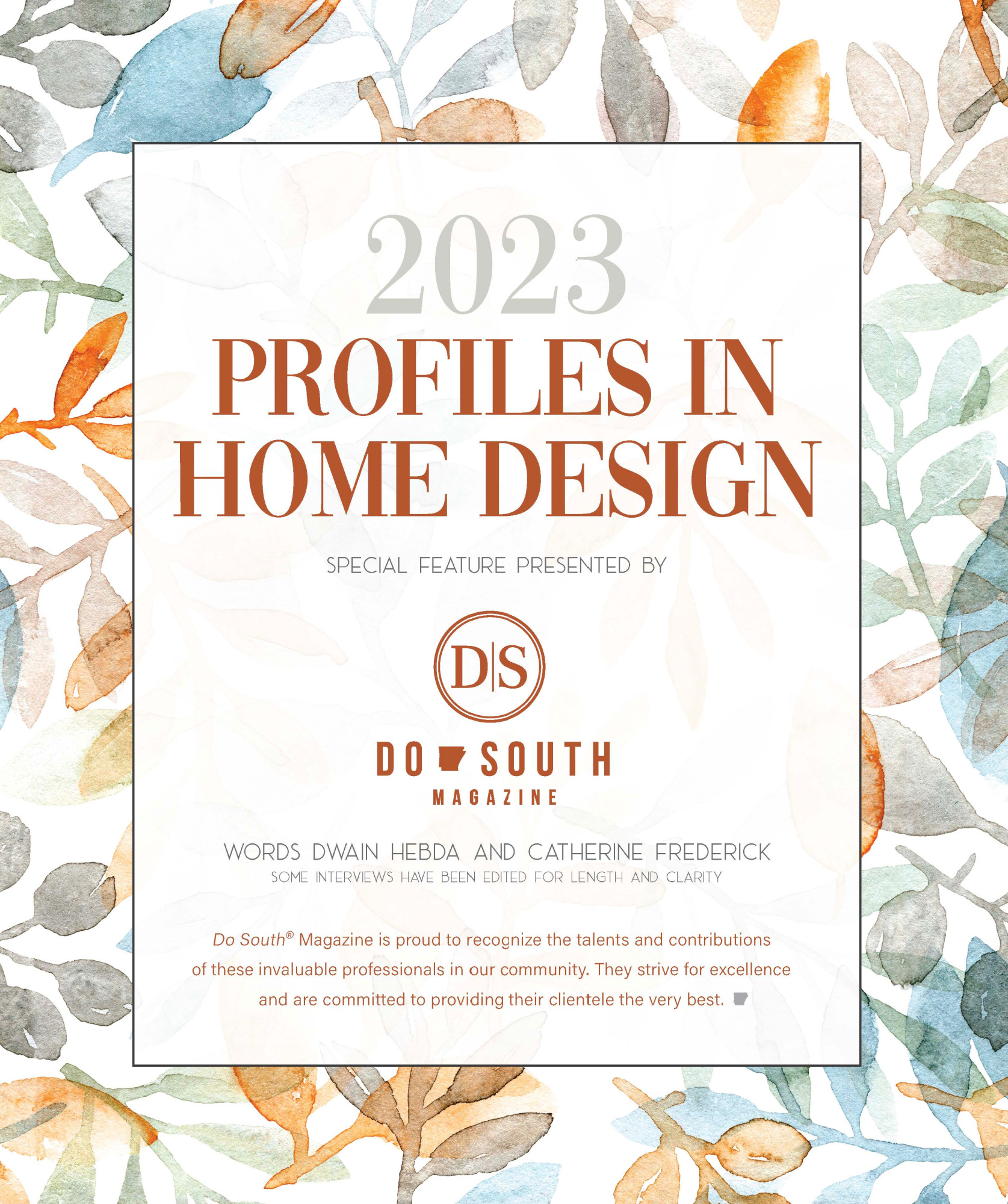 PROFILES: HOME DESIGN OCTOBER 2023