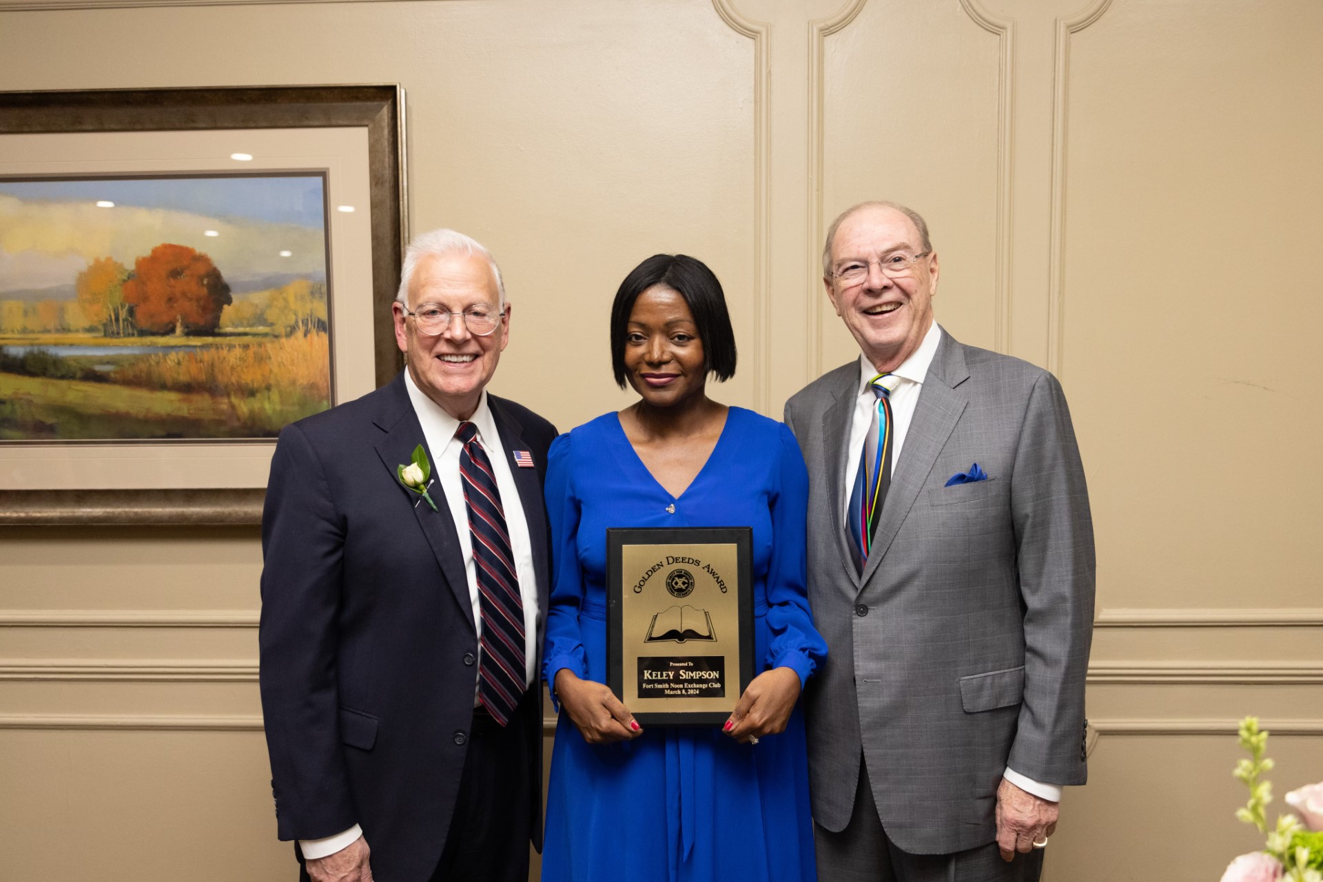 Simpson Honored with Book of Golden Deeds Award
