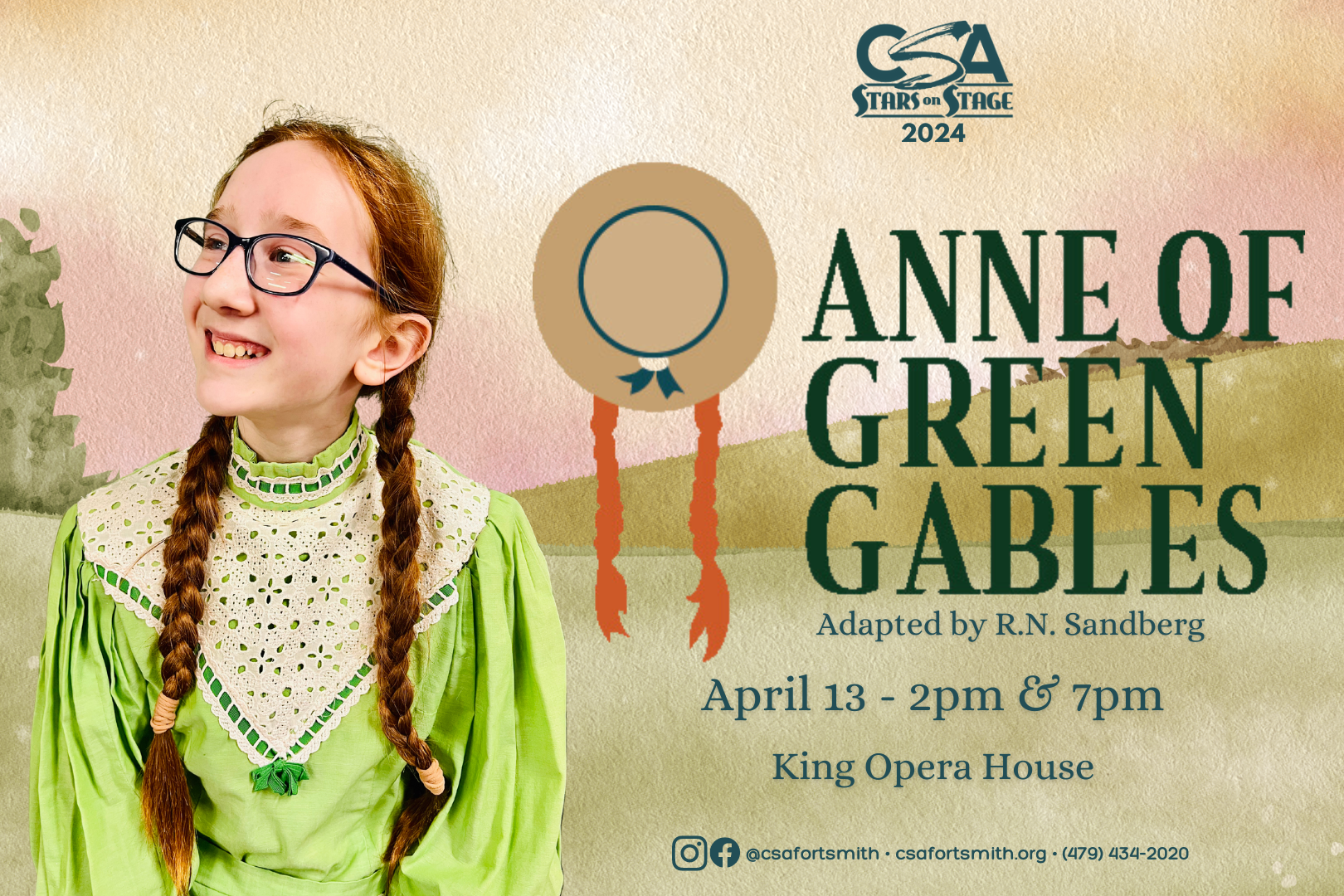 Community School of the Arts Announces Anne of Green Gables