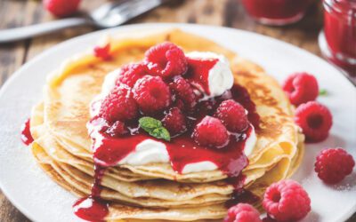 Raspberry Crepes