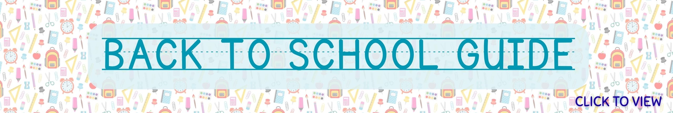 Back to School Banner