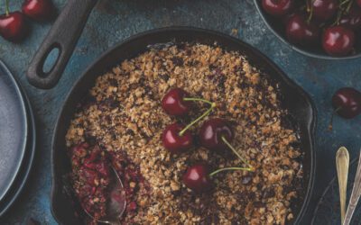 Chocolate Cherry Crumble